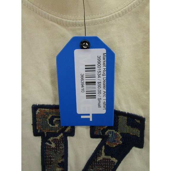 Market Rug Dealer Shirt Small Arc Pullover Crewneck Cotton Knit NEW - Picture 10 of 12